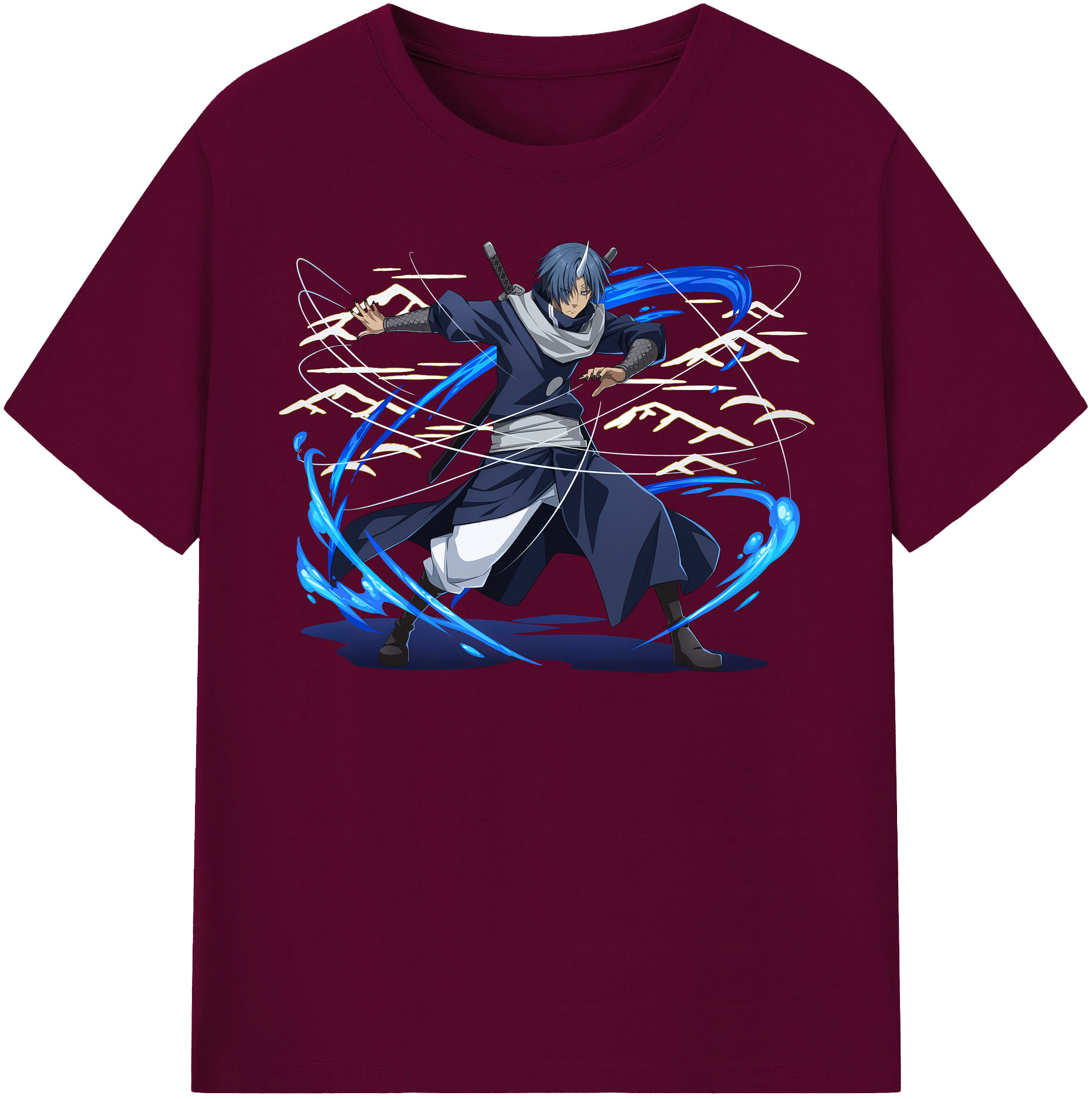 （画像用） 転スラ Regarding Reincarnated to Slime レディースカジュアルプリントTシャツ（綿100％）